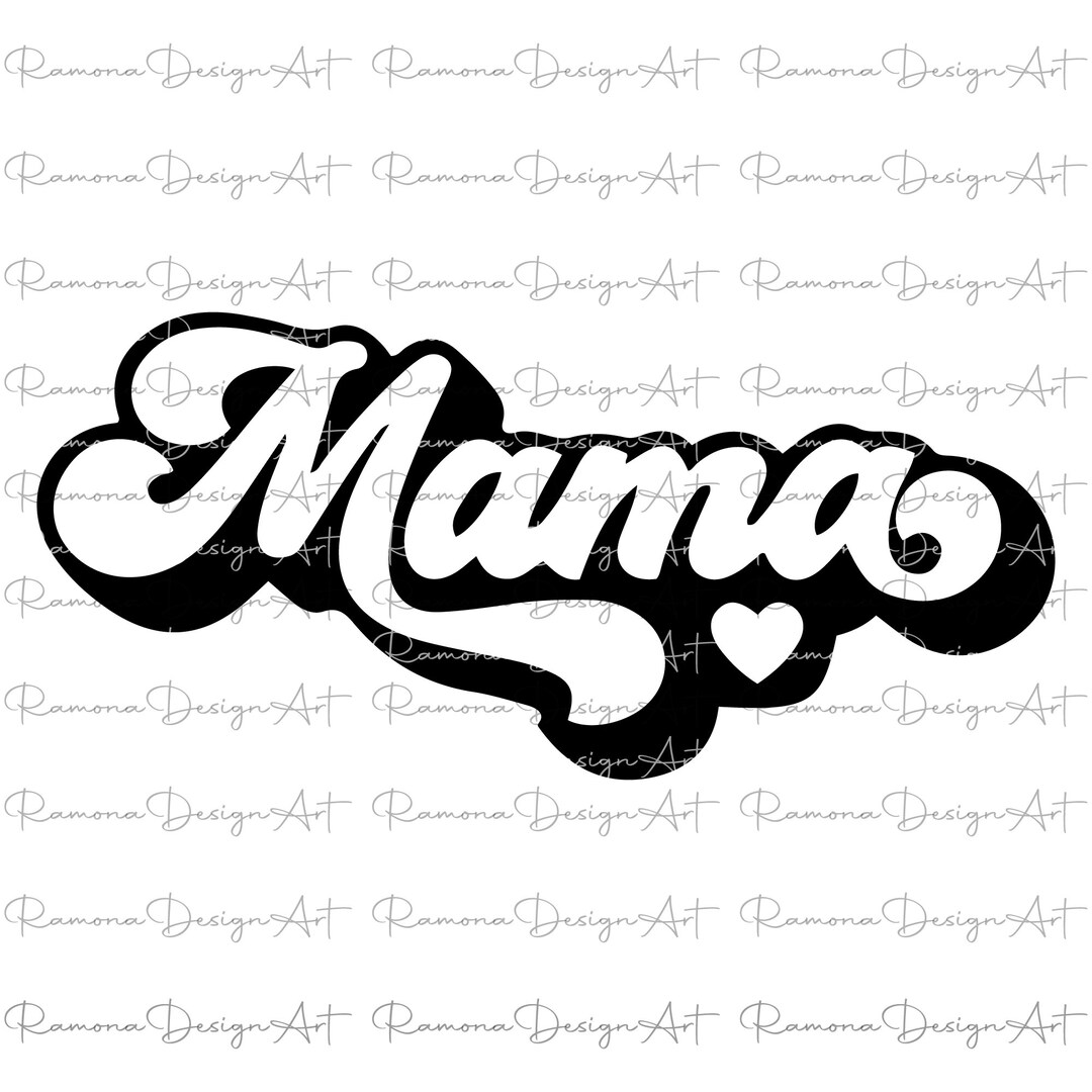 Momma Pattern Svg Retro Mama SVG, Mom Life, Mother's Day Cricut Cut File (digital ...