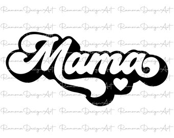 Retro Mama SVG, Mom Life, Mother's Day Cricut Cut File (Digital Download)
