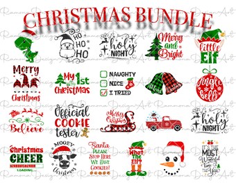 Christmas Bundle Svg, Png, Eps, Dxf, Cricut Design