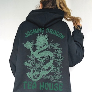 Dragon Hoodie Anime Sweatshirt Vintage Anime Shirt Uncle Tea Anime Girl Japanese Anime Streetwear Graphic Tees Anime Fan Art for Him
