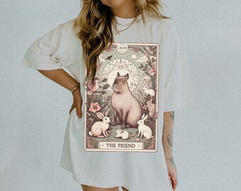Koszula Comfort Colors Koszula Capybara Koszula Tarot Card Koszula Cottage Core Koszula Fairycore Koszula Witchy Clothes Koszula Fairy Grunge Light Academia