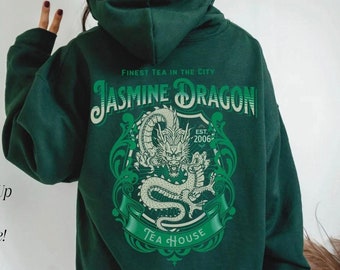 Anime Hoodie Dragon Tea Shop Anime Girl Shirt Geschenk für Ihn Anime Streetwear Anime Fan Art Harakiri Kawaii