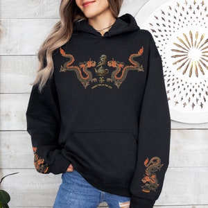 Dragon Tea Shop Anime Hoodie Anime Girl Shirt Ano do Dragão 2024 Moletom Presente para Ele Anime Streetwear Anime Fan Art Harakiri Kawaii
