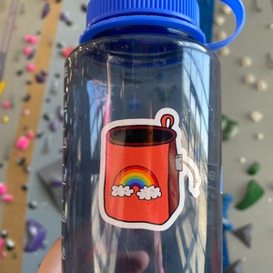 Rainbow Chalk Bag Sticker