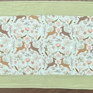 Spring Quilted Table Runner | Summer Table Runner | Quilted Runner | Table Topper |  Quilted Runner |Modern Table Runner | Handmade Gift