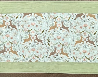 Spring Quilted Table Runner | Summer Table Runner | Quilted Runner | Table Topper |  Quilted Runner |Modern Table Runner | Handmade Gift