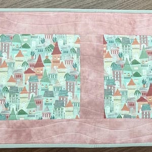 Spring Quilted Table Runner | Summer Table Runner | Quilted Runner | Table Topper |  Quilted Runner |Modern Table Runner | Handmade Gift