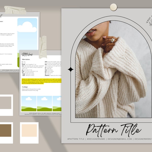 Canva Pattern Template Etsy Canva Pattern Template Etsy