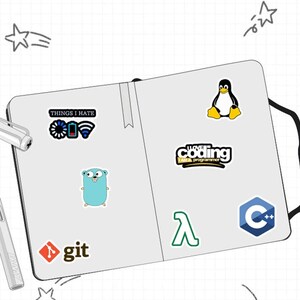 Set of 100 Programming Stickers for Developer, Includes R, C ++, Python ...