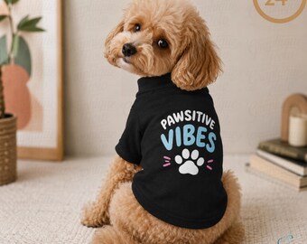 Personalized Dog Clothing | Cute Puppy Clothes | Small Dog Apparel | Cute Small Dog T-Shirt | Pet Fashion | Pet Tee | Personalized Back Text