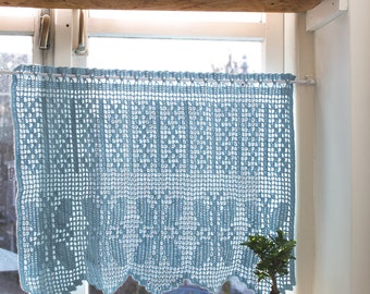 Vintage Style Crochet Curtain Pattern: Retro Home Decor (Digital Download)