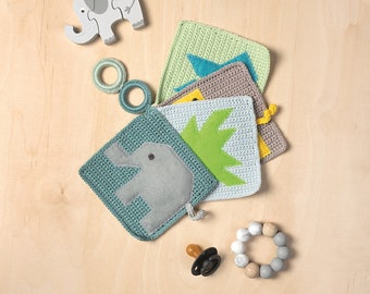 Crochet Quiet Book Pattern: Felt Animals, US English & Dutch (Downloadable)