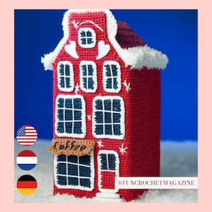 Canal House Crochet Pattern PDF: Christmas Village Decoration