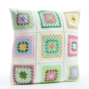 Crochet pattern, cheerful cushions, cushions, home decor, tested US English pdf, magazine design