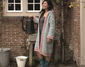 Crochet Hooded Flower Cardigan Pattern: Tapestry Design (US & Dutch PDF)