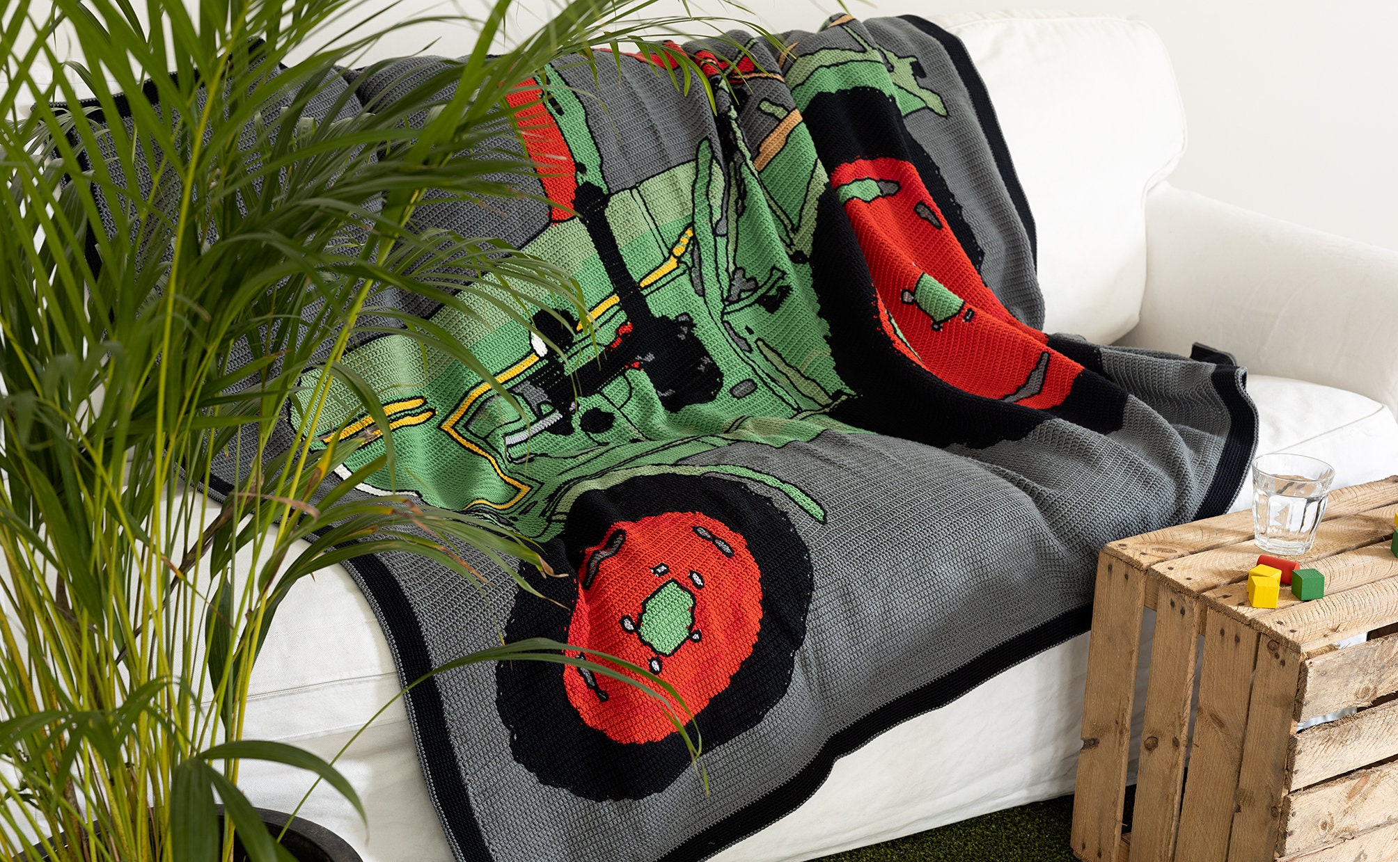 Crochet Pattern Fendt Tractor Blanket Boy Gift Tested English & Dutch ...