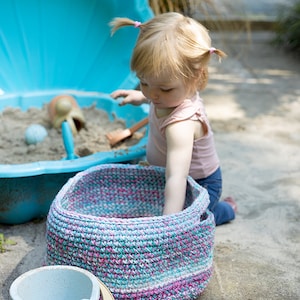 Chunky Crochet Basket Pattern: Easy Utility Holder Box (US English & Dutch PDF)