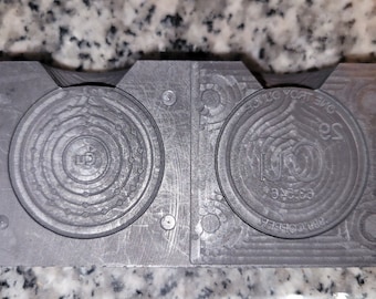 Moneda de elemento de cobre de 1 oz con molde de grafito