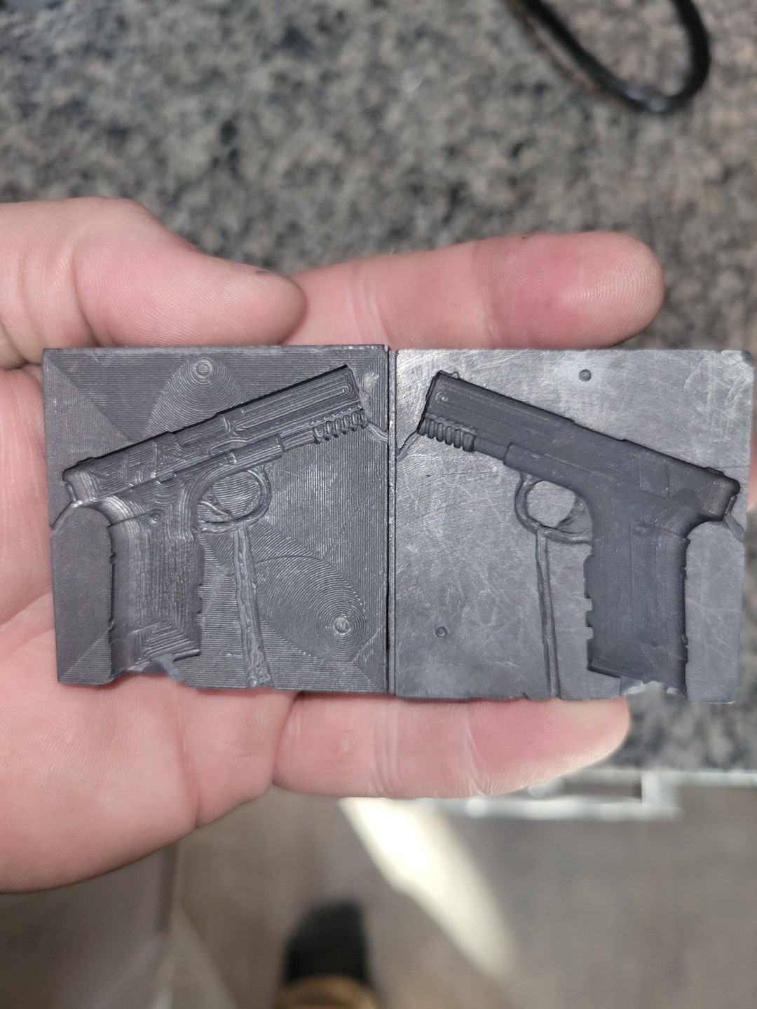 Glock Pistol Graphite Mold Etsy