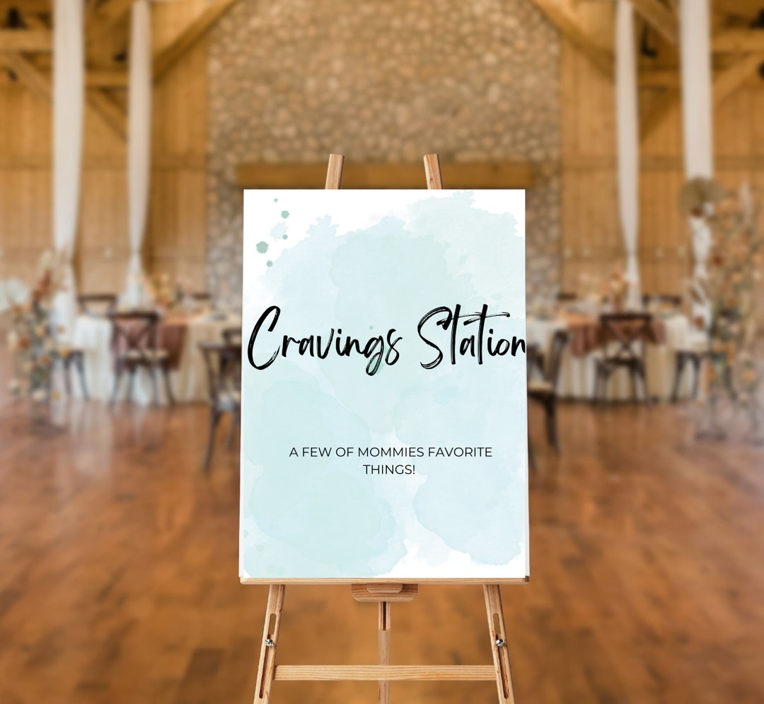 Cravings Station Sign INSTANT DOWNLOAD Poster Printable Baby - Etsy