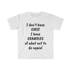 I Don&#39;t Have Exes I have Examples T-Shirt