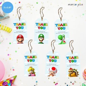 Party Favors Tags, Gift Thank You Label, Birthday Gift Thank You Tag