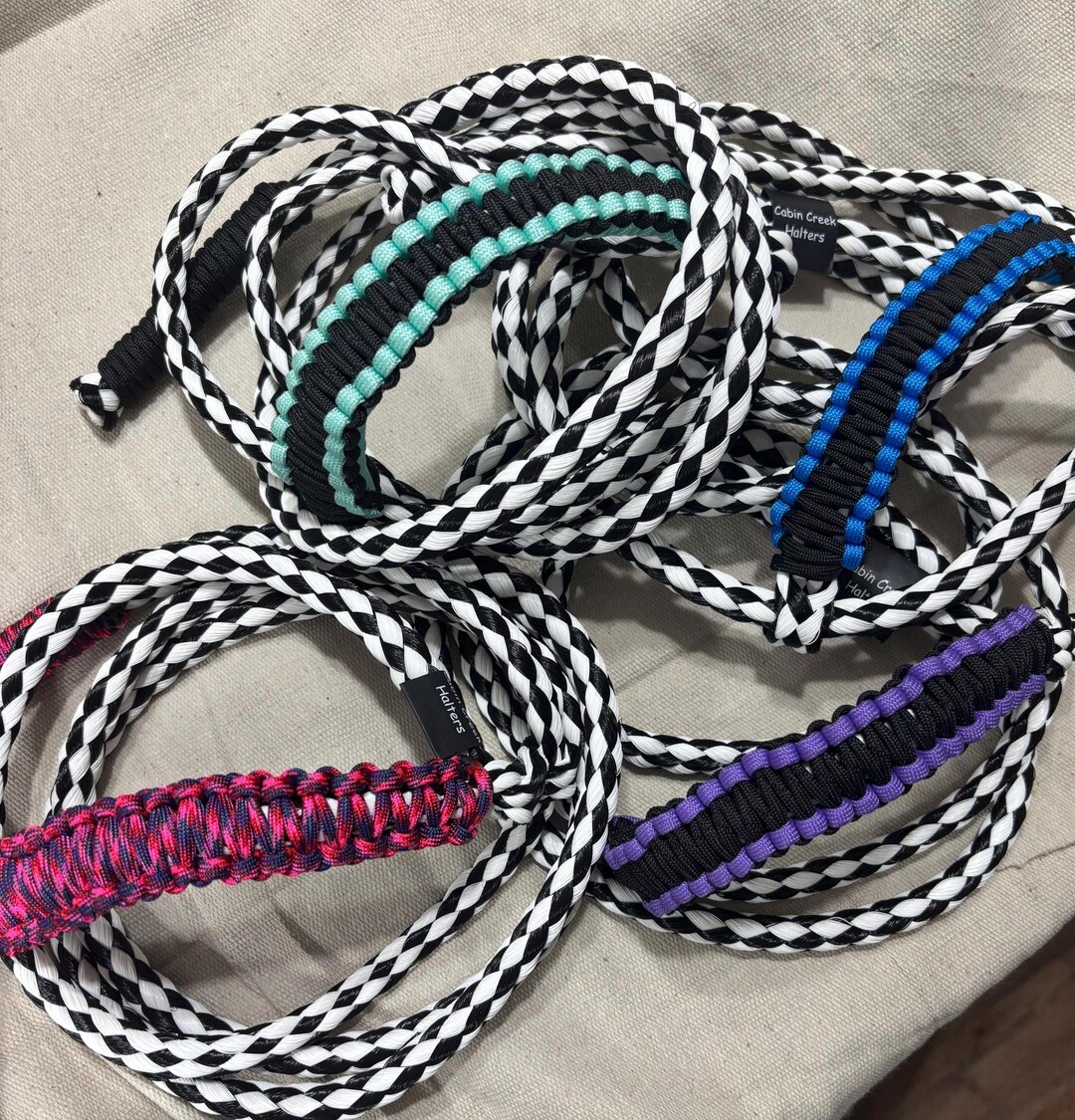 S31-sheep/goat Rope Halter-black/white - Etsy