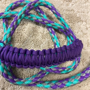 Sheep/goat halter,teal and purple