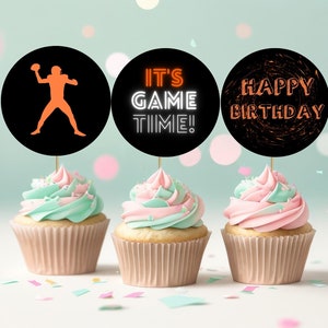 EDITABLE Sport Birthday Cake Topper Template, Sport Birthday Party Cupcake Topper, Sport Theme Cake Topper, All Star Sport