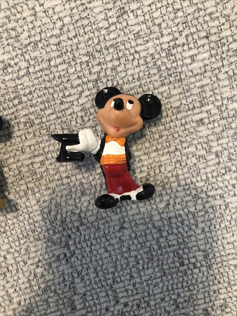 Vintage Walt Disney Applause Mickey Mouse PVC figures. Lot Of 5 1980's & 1990's image 15