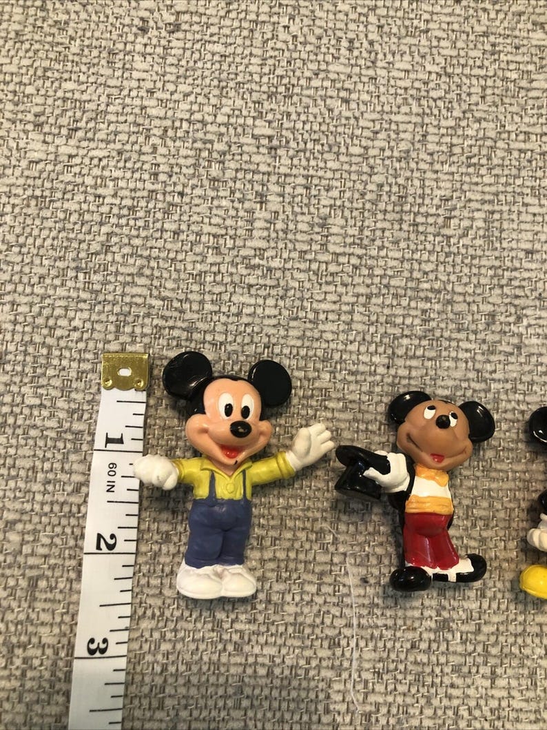 Lote de 5 figuras vintage de Mickey Mouse de Disney en PVC imagen 16