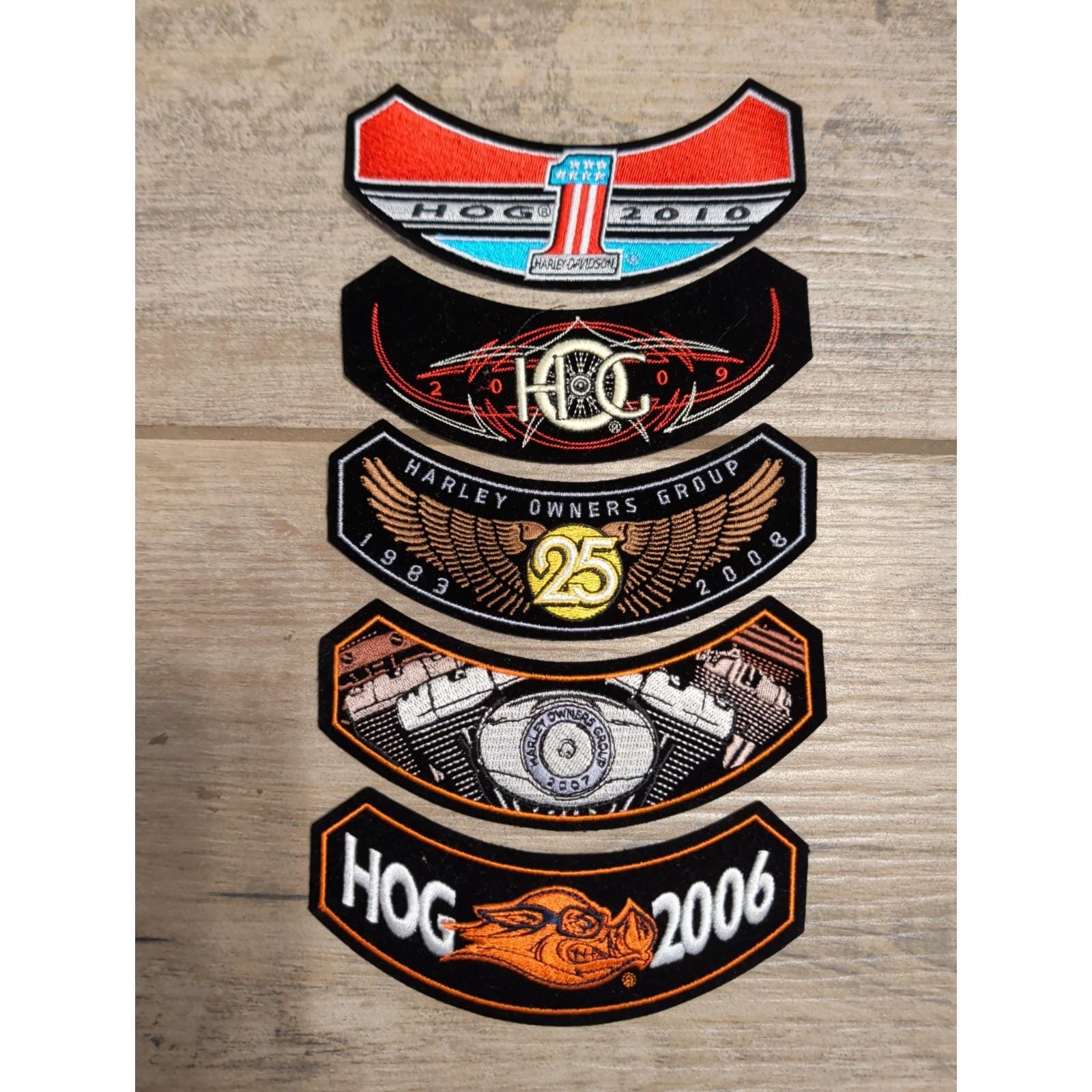 HOG Harley Owners Group ハーレーダビッドソン ワッペン Harley Davidson Hog Patches - Etsy