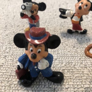 Vintage Walt Disney Applause Mickey Mouse PVC figures. Lot Of 5 1980's & 1990's image 5