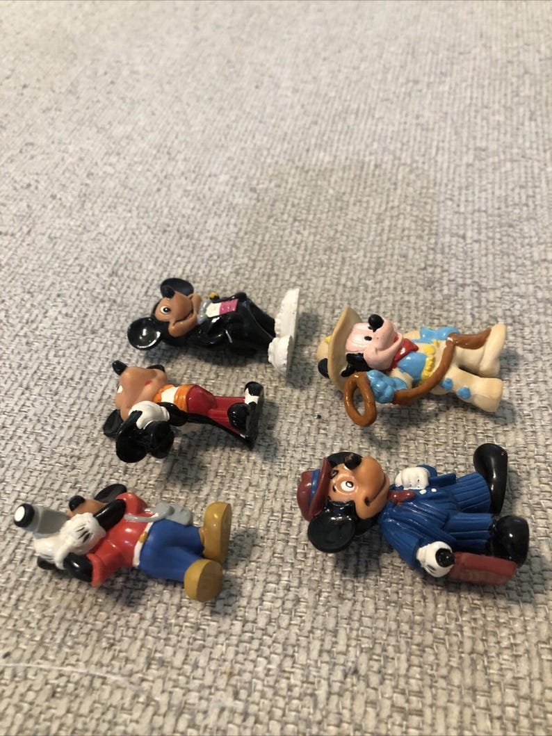 Vintage Walt Disney Applause Mickey Mouse PVC figures. Lot Of 5 1980's & 1990's image 3