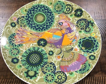 Rosenthal, Tyskland, Björn Wiinblad, paradisfågel, eldfågel, skylt.