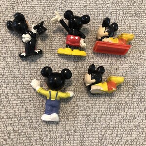 Lote de 5 figuras vintage de Mickey Mouse de Disney en PVC imagen 4