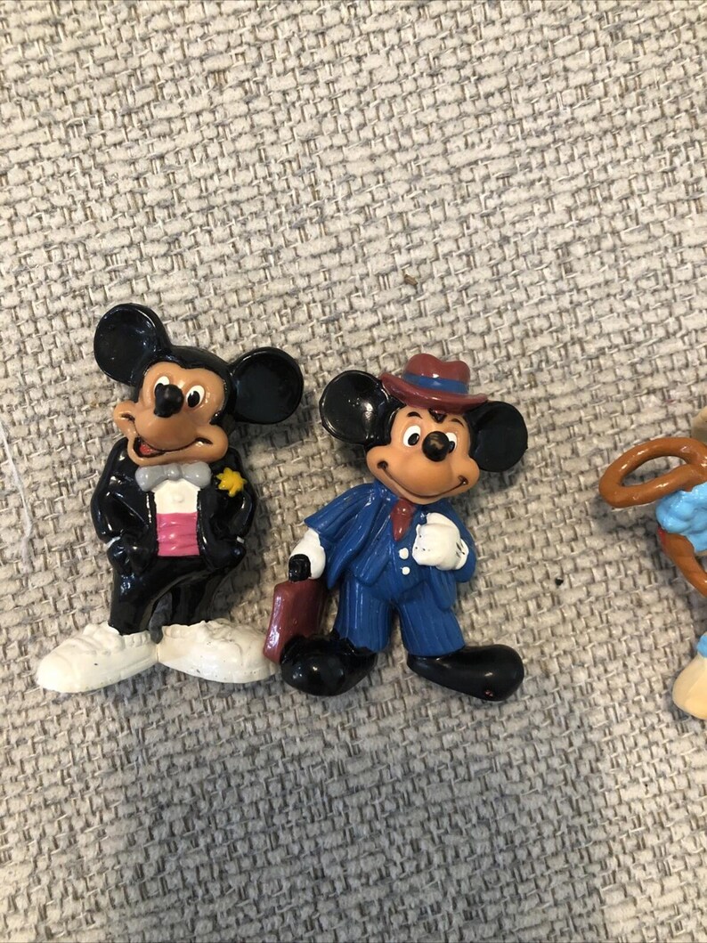 Vintage Walt Disney Applause Mickey Mouse PVC figures. Lot Of 5 1980's & 1990's image 12