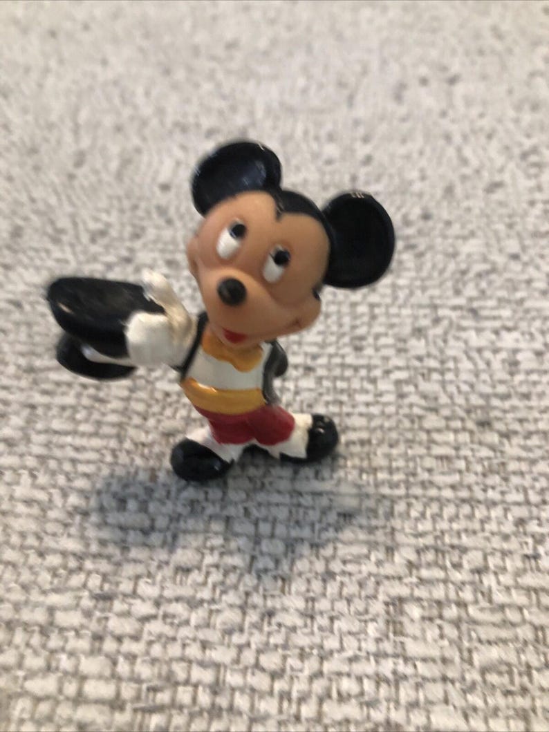 Lote de 5 figuras vintage de Mickey Mouse de Disney en PVC imagen 6