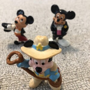 Vintage Walt Disney Applause Mickey Mouse PVC figures. Lot Of 5 1980's & 1990's image 6