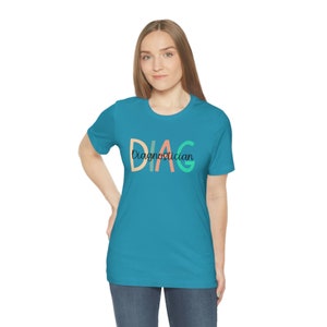 Diag Diagnostician shirt (black letters) School ISD Evaluator - #1 Brand Bella-Canvas Unisex Jersey Short Sleeve Tee tshirt