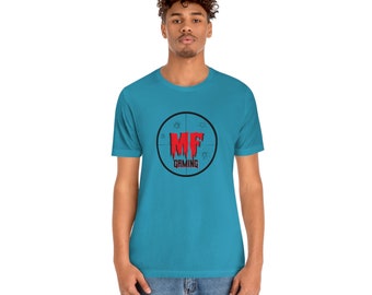MF Gaming Custom Logo Short Sleeve Tee, Free Shipping on 35 dollar orders, see details in description