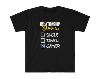Gamer Relationship Status Unisex Softstyle T-Shirt
