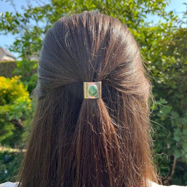 Gioiello per capelli turchese, gioielli per capelli, polsino per capelli, accessori per capelli, taglia grande