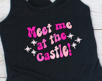 Meet me at the Castle tank, Disney tank, Magic Kingdom tank, Women's Next Level racerback tank, Cute Disney shirt