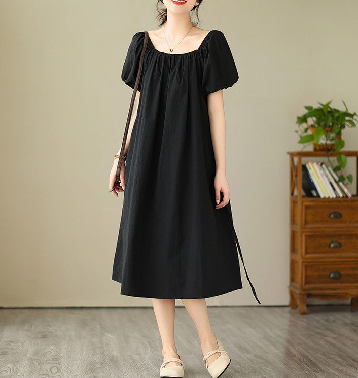 YMADREIG Women's Polka Dot Boho Midi Dress - A-Line Tiered Ruffle Summer  Dress (2024 Casual Style) A-line Flowy Casual Dress With Sleeves