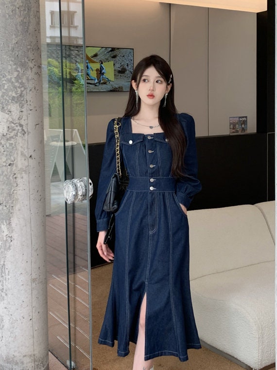 Jessica Denim Midi Dress ***FINAL SALE*** – Hand In Pocket