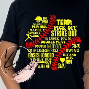 Softball Typografie | PNG Digitales Design| Digitaler Download | Sofortdownload | Digitales Design | Sublimation