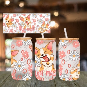 Corgis Sploot Master | PNG Digital Design Libbey Wrap | Digitaler Download | Sofortdownload | Digitales Design | Sublimationsdruck | 16 Unzen