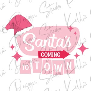 Der Weihnachtsmann kommt in die Stadt | PNG Digitales Design| Digitaler Download | Sofortdownload | Digitales Design | Sublimation