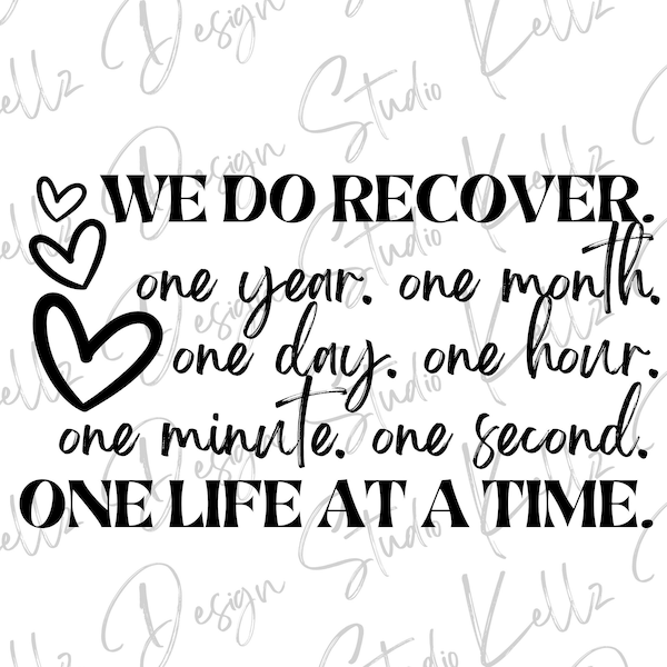 We Do Recover Svg - Etsy Canada